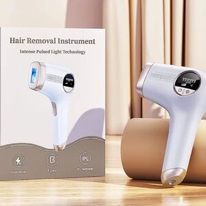 White and Gold Hair Removal Device